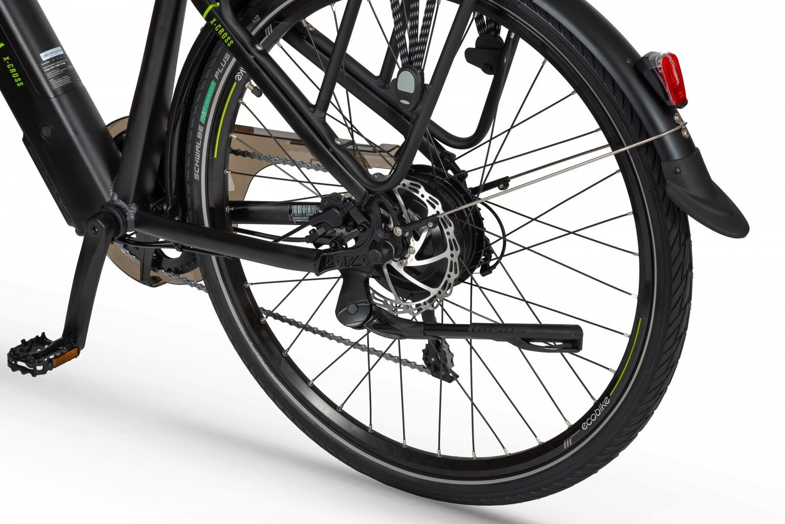 Elektriskais velosipēds Ecobike X-Cross M 17,5 Ah LG, melns cena un informācija | Elektrovelosipēdi | 220.lv