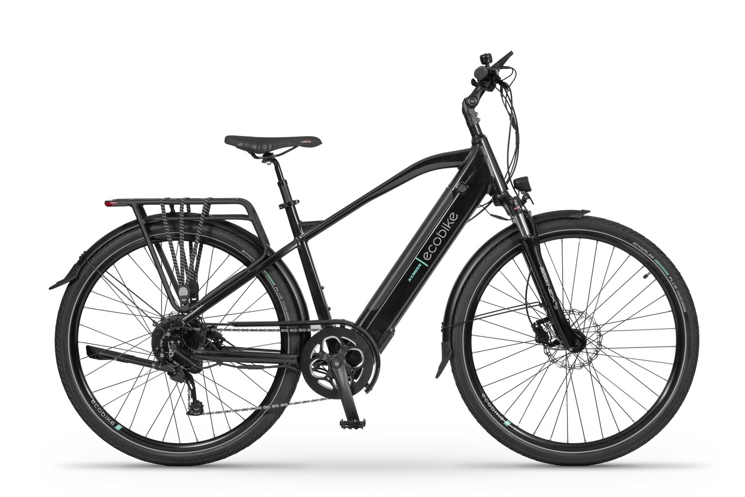 Elektriskais velosipēds Ecobike X-Cross M 17,5 Ah LG, melns cena un informācija | Elektrovelosipēdi | 220.lv