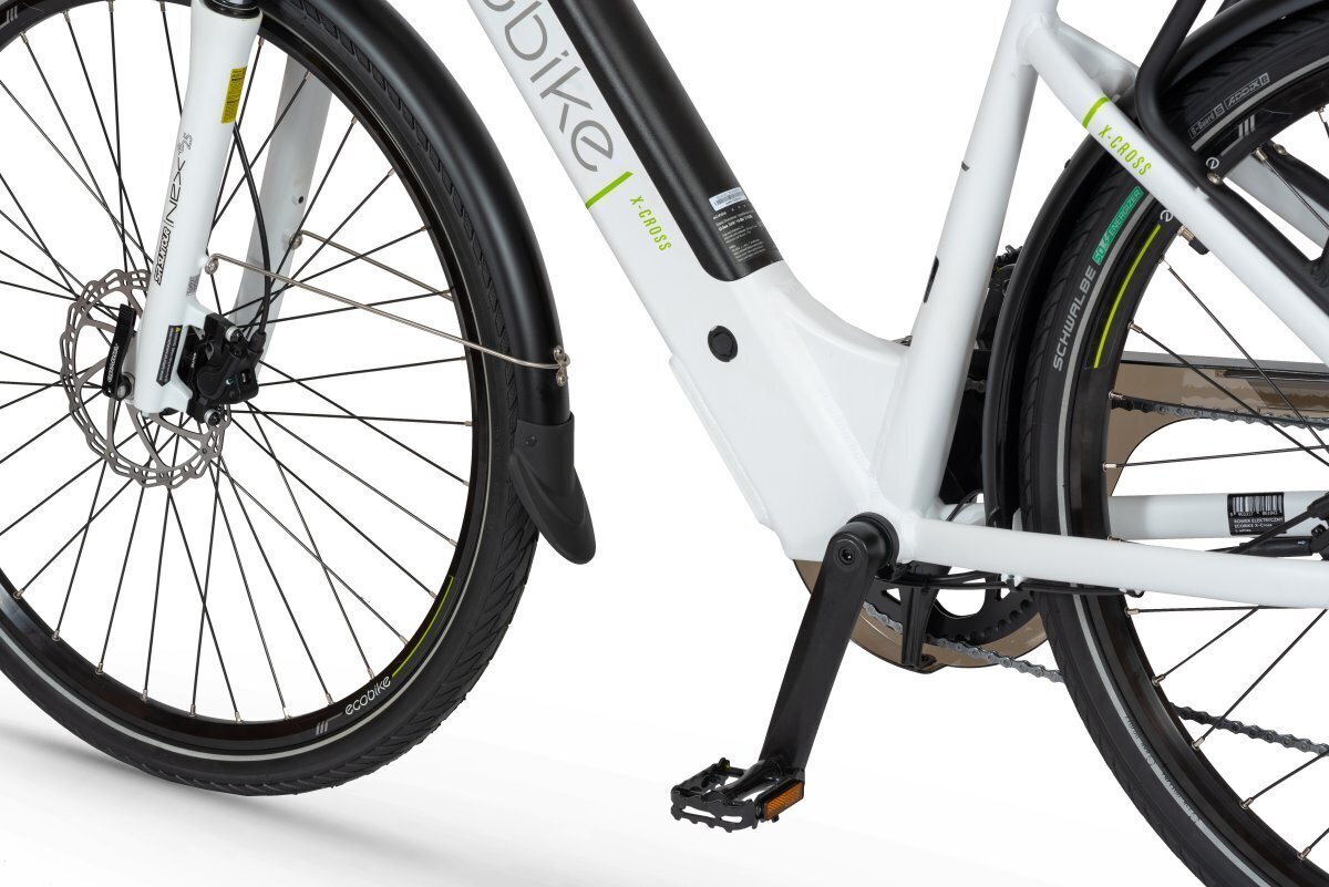 Elektriskais velosipēds Ecobike X-Cross 17,5 Ah LG, balts cena un informācija | Elektrovelosipēdi | 220.lv