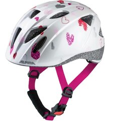 Bike helmet Alpina Ximo, white in hearts, 49-54 цена и информация | Шлемы | 220.lv