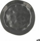 Bidasoa Deserta trauks Bidasoa Cosmos Keramika Melns (20 cm) (12 gb.) cena un informācija | Trauki, šķīvji, pusdienu servīzes | 220.lv