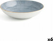 Ariane Dziļais šķīvis Ariane Terra Keramika Zils (Ø 21 cm) (6 gb.) cena un informācija | Trauki, šķīvji, pusdienu servīzes | 220.lv