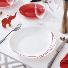 Плоская тарелка Arcopal Domitille Двухцветный Cтекло (25 cm) (12 штук) цена и информация | Посуда, тарелки, обеденные сервизы | 220.lv