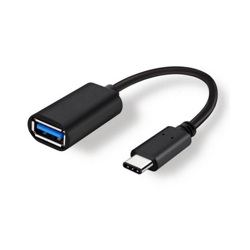 Parveidotājs no Type-C uz USB (OTG) melns cena un informācija | Adapteri un USB centrmezgli | 220.lv