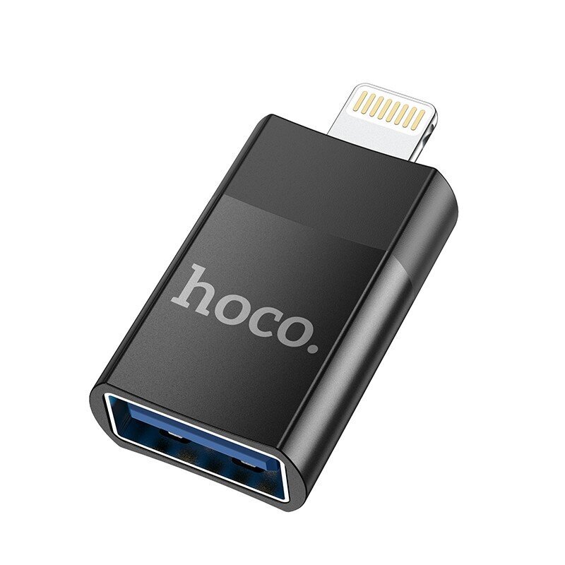Parveidotājs Hoco UA17 Lightning to USB-A melns cena un informācija | Adapteri un USB centrmezgli | 220.lv