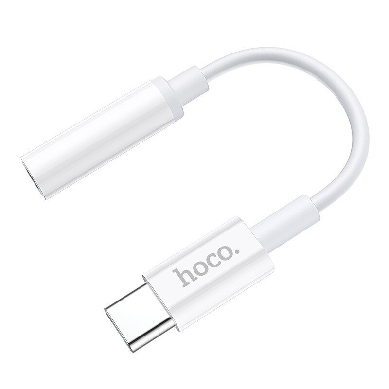 Audio parveidotājs Hoco LS30 Type-C to 3.5mm balts cena un informācija | Adapteri un USB centrmezgli | 220.lv