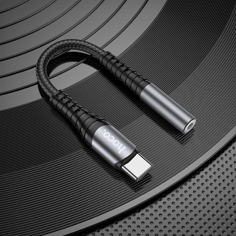 Audio parveidotājs Hoco LS33 Type-C to 3.5mm pelēks cena un informācija | Adapteri un USB centrmezgli | 220.lv