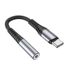 Audio parveidotājs Hoco LS33 Type-C to 3.5mm pelēks cena un informācija | Adapteri un USB centrmezgli | 220.lv