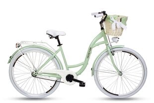 Велосипед Goetze 28 1SP с плетеной корзиной и вкладышем, фисташковый цвет цена и информация | Велосипеды | 220.lv