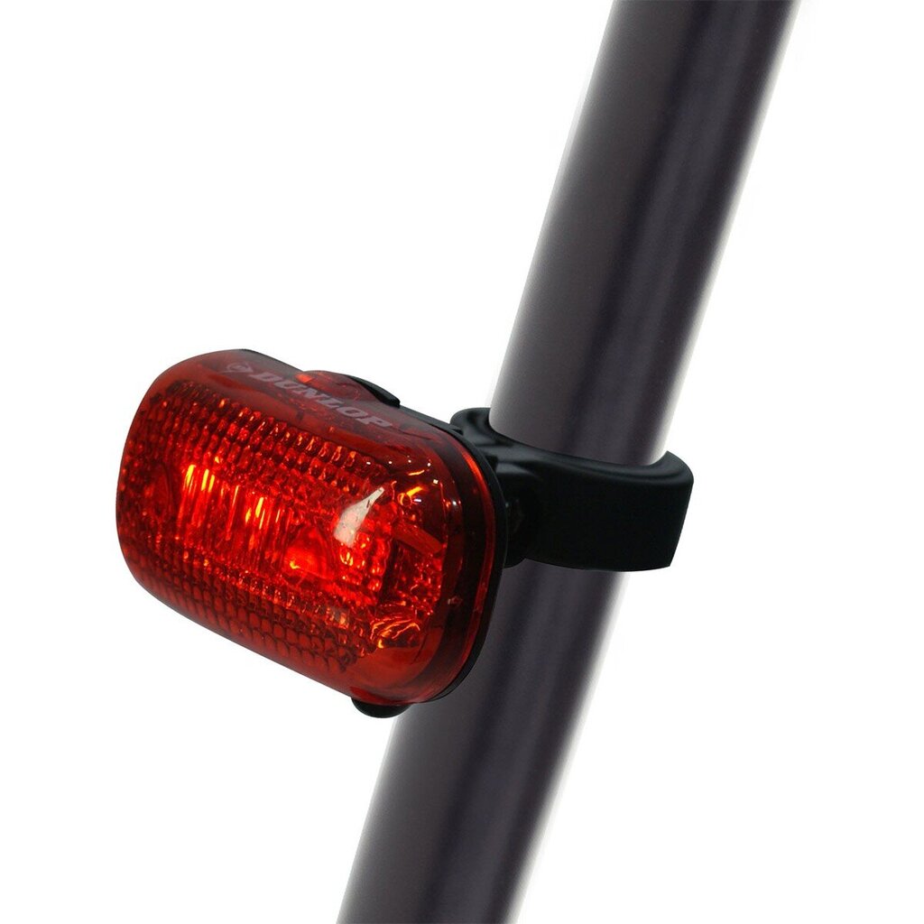 Priekšējo un aizmugurējo velosipēdu lukturu komplekts Dunlop cena un informācija | Velo lukturi un atstarotāji | 220.lv