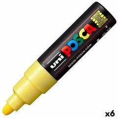 Фетр POSCA PC-7M, жёлтый, 6 шт. цена и информация | Принадлежности для рисования, лепки | 220.lv