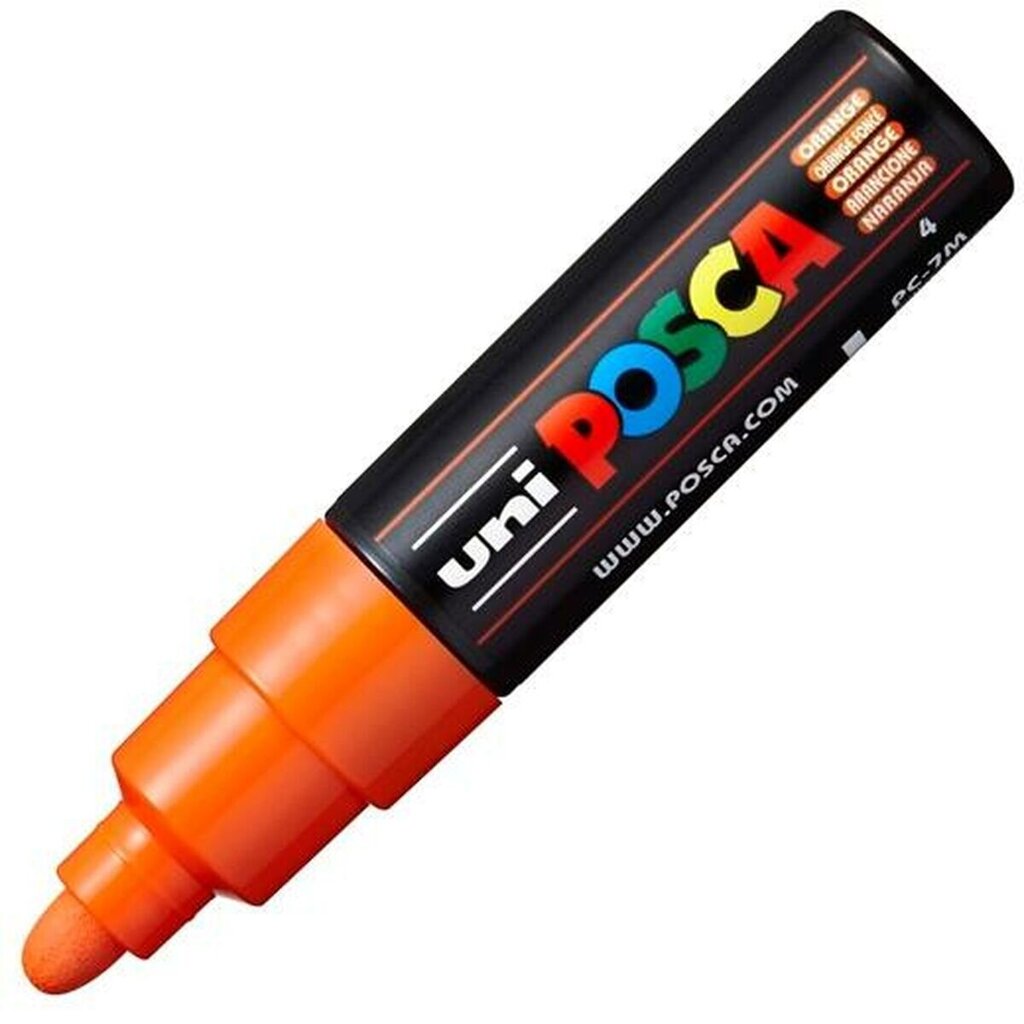 Marķieris POSCA PC-7M, oranžs, 6 gb. цена и информация | Modelēšanas un zīmēšanas piederumi | 220.lv