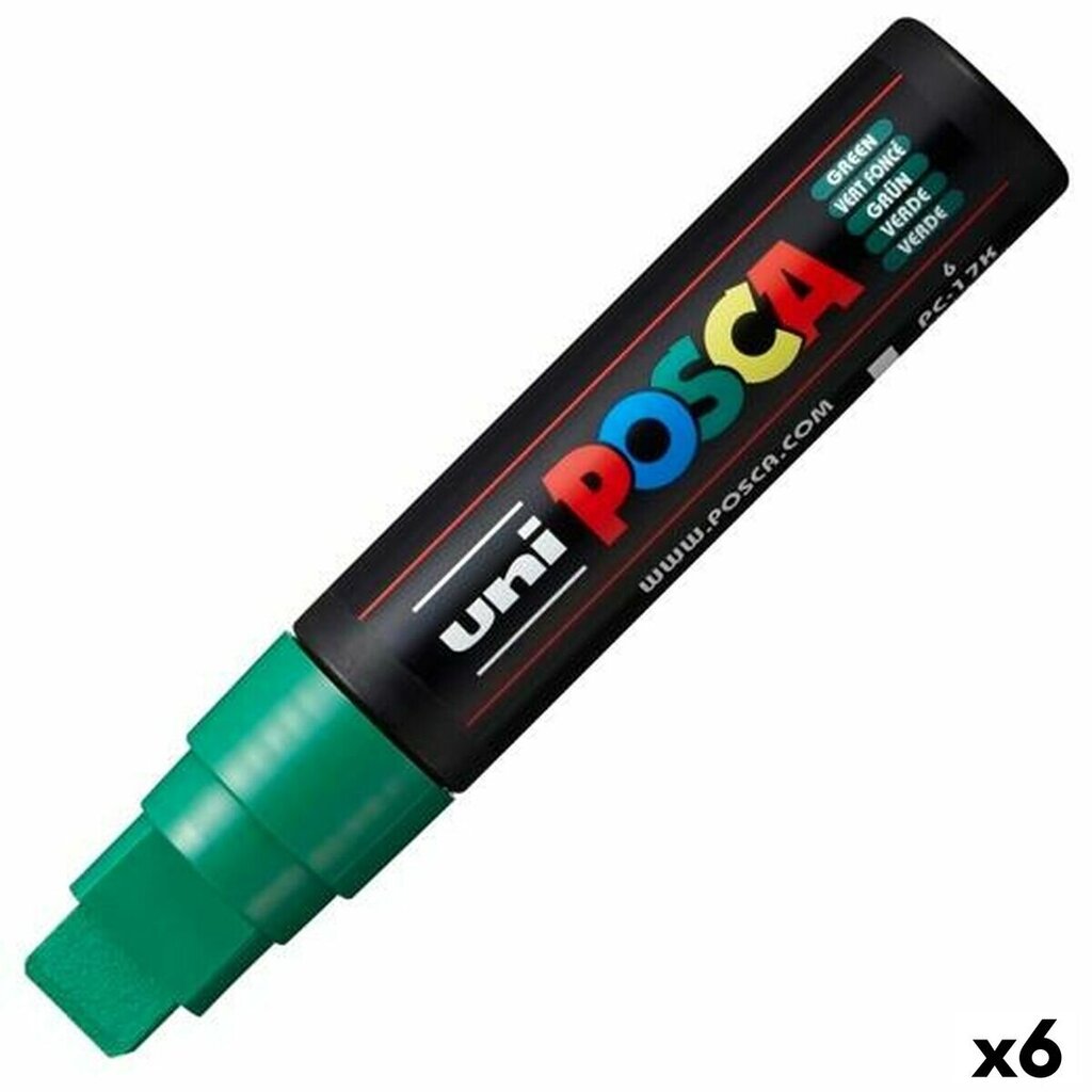 Marķieris POSCA PC-17K, zaļš, 5 gb. cena un informācija | Modelēšanas un zīmēšanas piederumi | 220.lv