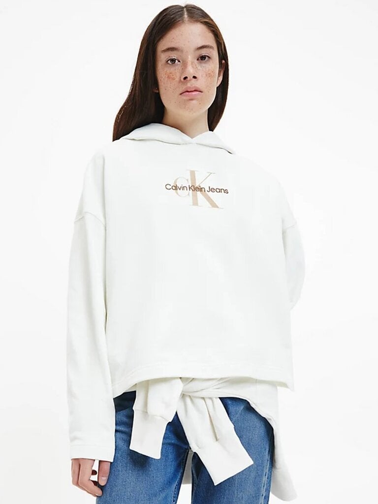 Hūdijs sievietēm CALVIN KLEIN JEANS Archival Monologo Ivory 560075321 cena un informācija | Sieviešu džemperi | 220.lv