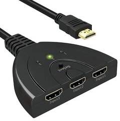 HDMI Sakotuvas 3in 1 izeja цена и информация | Адаптеры и USB разветвители | 220.lv