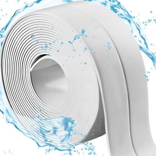 Vannas istabas blīvējuma lente Ruhhy 320x3,6cm balta cena un informācija | Piederumi vannām un dušas kabīnēm | 220.lv