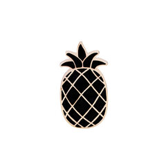 Broša Black pineapple cena un informācija | Piespraudes, brošas | 220.lv