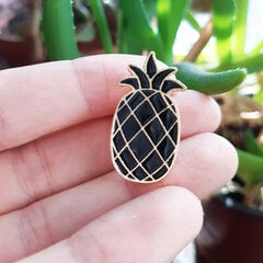 Broša Black pineapple cena un informācija | Piespraudes, brošas | 220.lv