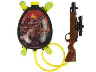 Rotaļu ūdens pistole ar mugursomu un dinozauriem LeanToys cena un informācija | Ūdens, smilšu un pludmales rotaļlietas | 220.lv