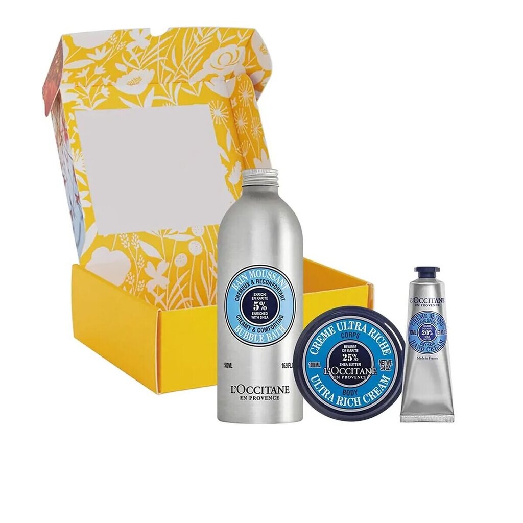 L'occitane Wellness Set 3 Pieces 2021 cena un informācija | Dušas želejas, eļļas | 220.lv