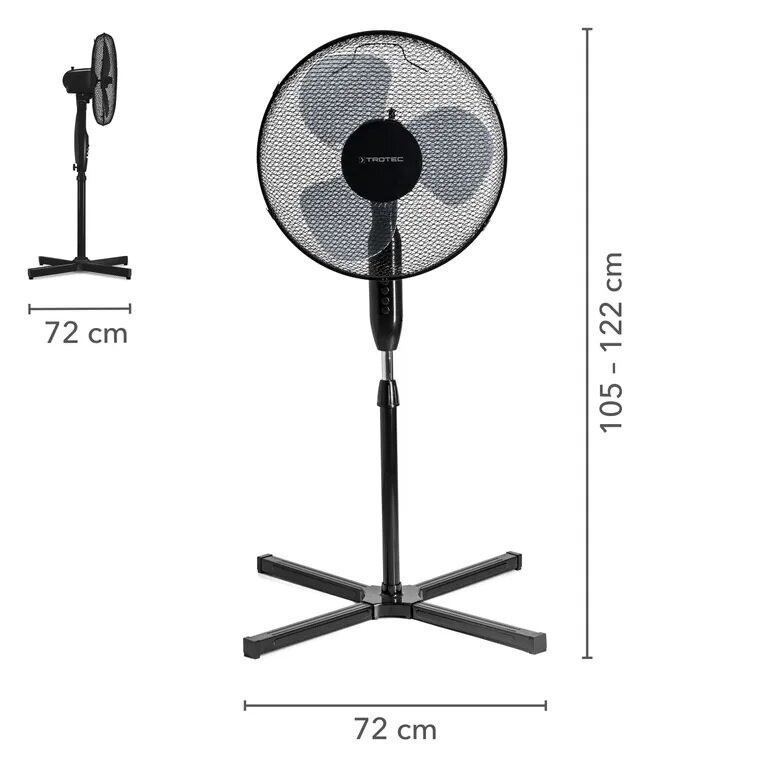 Grīdas ventilators TVE 17 S цена и информация | Ventilatori | 220.lv