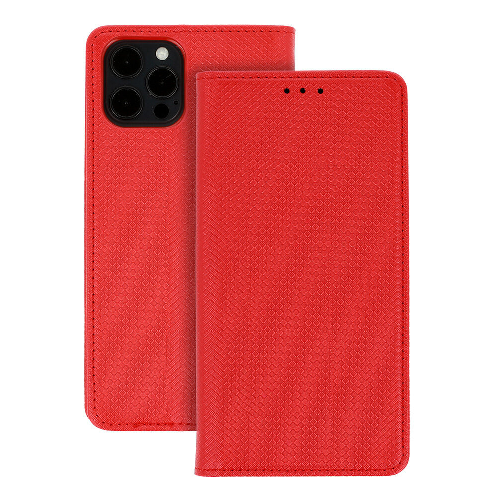 Xiaomi 13 Pro maciņš Smart Book Magnet, sarkans cena un informācija | Telefonu vāciņi, maciņi | 220.lv