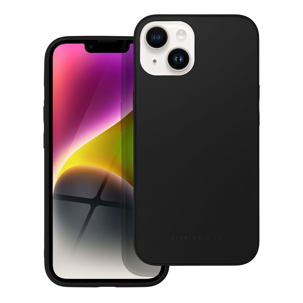 Roar Matte Glass vāciņš - iPhone 14, melns cena un informācija | Telefonu vāciņi, maciņi | 220.lv