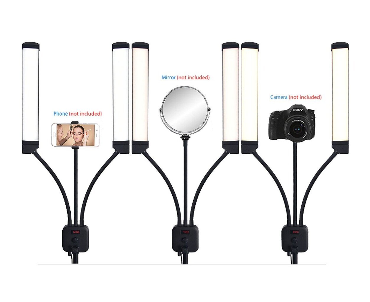 Kosmētikas LED lampa 40W ar statīvu FT-450 cena un informācija | Apgaismojums fotografēšanai | 220.lv