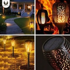Dārza saules lampas ar uguns imitāciju cena un informācija | Āra apgaismojums | 220.lv