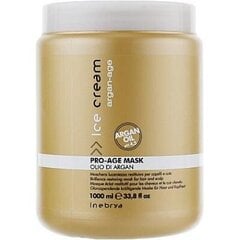 Маска для волос Inebrya Ice Cream Argan-Age Pro Age Mask с аргановым маслом, 1000 мл цена и информация | Средства для укрепления волос | 220.lv