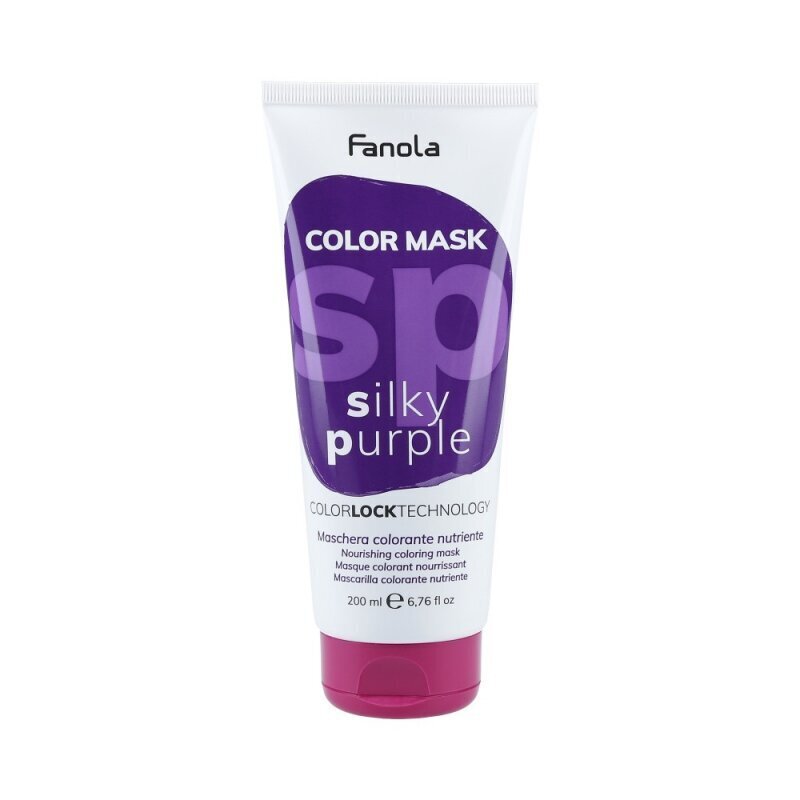 Matu maska Fanola Color Mask Silky Purple, 200 ml cena un informācija | Matu uzlabošanai | 220.lv