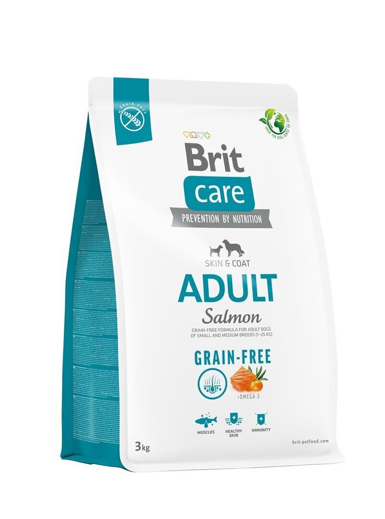 Brit Care Grain-free sausā barība mazo un vidējo šķirņu suņiem, 3 kg (jauns iepakojums) цена и информация | Sausā barība suņiem | 220.lv