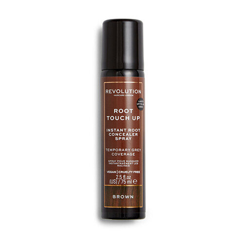 Revolution Haircare Root Touch Up Instant Root Concealer Spray - Sprej na krytí odrostů a šedých vlasů 75 ml Brown #5a2d21 cena un informācija | Matu krāsas | 220.lv