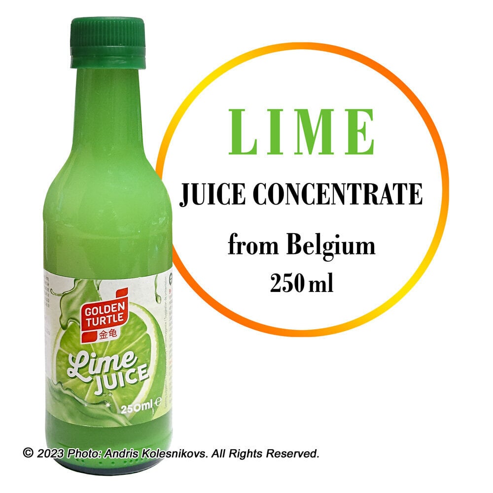 Laima sula - koncentrāts, Lime Juice concentrate, Golden Turtle, 250 ml cena un informācija | Sulas, nektāri un sulu dzērieni | 220.lv