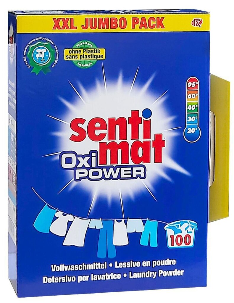 Veļas mazgāšanas pulveris SENTIMAT XXL Oxi Power 100WL 5,5kg cena un informācija | Veļas mazgāšanas līdzekļi | 220.lv