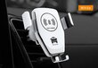 2in1 telefona turētājs un bezvadu lādētājs automašīnai; Mašīnas telefona turētājs un bezvadu lādētājs; Car phone holder and charger, LIVMAN D-01 цена и информация | Auto turētāji | 220.lv