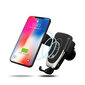 2in1 telefona turētājs un bezvadu lādētājs automašīnai; Mašīnas telefona turētājs un bezvadu lādētājs; Car phone holder and charger, LIVMAN D-01 cena un informācija | Auto turētāji | 220.lv