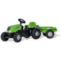 Rolly Toys pedāļu traktors ar piekabi, zaļš cena un informācija | Rotaļlietas zēniem | 220.lv