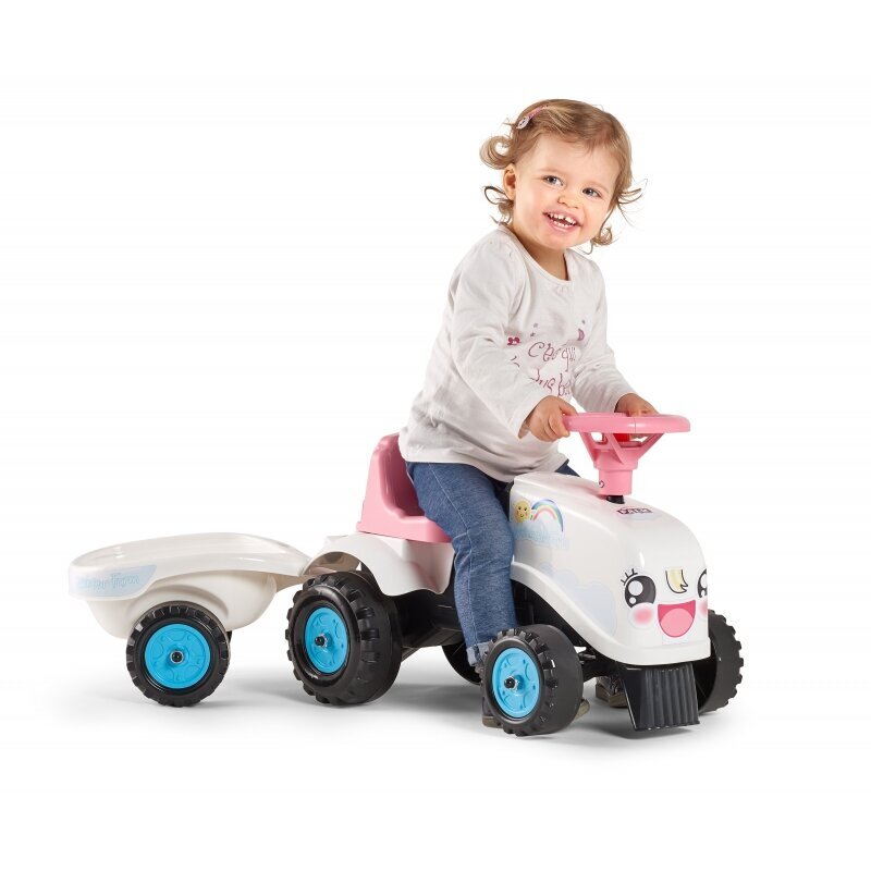 Falk Rainbow traktors ar piekabi цена и информация | Rotaļlietas zīdaiņiem | 220.lv
