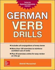 German Verb Drills, Fifth Edition 5th edition цена и информация | Пособия по изучению иностранных языков | 220.lv