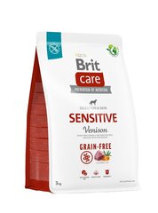 Brit Care begrūdis ar brieža gaļu 3 kg (jauns iepakojums) цена и информация | Сухой корм для собак | 220.lv