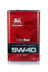 Масло моторное синтетическое Wolver UltraTec, 5W-40, 4л цена и информация | Моторное масло | 220.lv