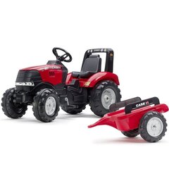 Traktors ar piekabi Falk, liels, sarkans cena un informācija | Rotaļlietas zēniem | 220.lv