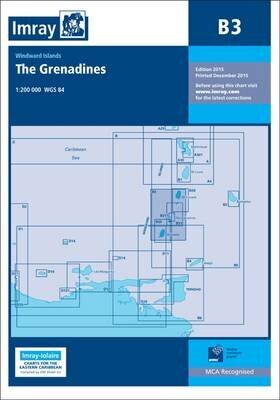 Imray Chart B3: The Grenadines- St Vincent to Grenada cena un informācija | Sociālo zinātņu grāmatas | 220.lv