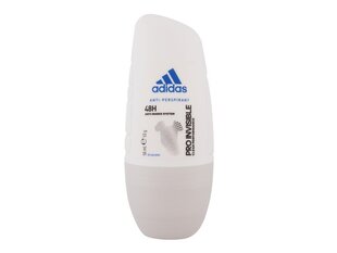 Rullīša dezodorants sievietēm Adidas pro invisible roll-on, 50 ml cena un informācija | Dezodoranti | 220.lv