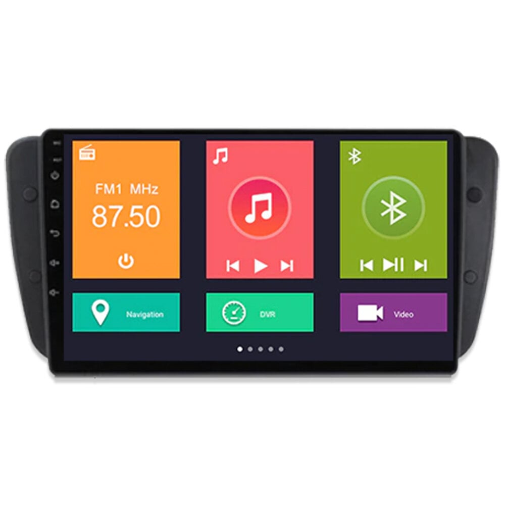 SEAT IBIZA 2009-13 Android multivides 9" ekrāns Auto radio GPS/WIFI/Bluetooth цена и информация | Auto magnetolas, multimedija | 220.lv