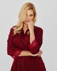 Халат женский Mona Satin (Burgundy) цена и информация | Женские халаты | 220.lv