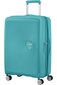 American Tourister lielais ceļojumu koferis Soundbox Spinner Expandable 77 cm, Turquise Tonic L cena un informācija | Koferi, ceļojumu somas | 220.lv