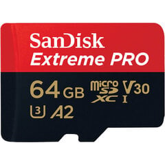 Карта памяти MicroSDXC Extreme Pro 1TB 200MB/s A2 C10 V30 UHS-I цена и информация | Карты памяти для телефонов | 220.lv