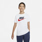 Nike Bērnu T-krekls AR5252*107, balts/sarkans cena un informācija | Zēnu krekli | 220.lv